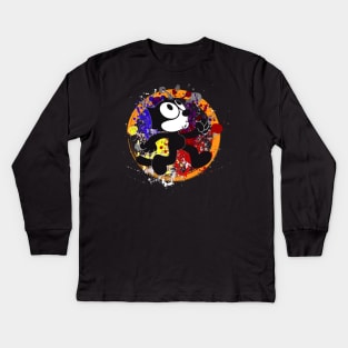 Felix The Cat Colour Kids Long Sleeve T-Shirt